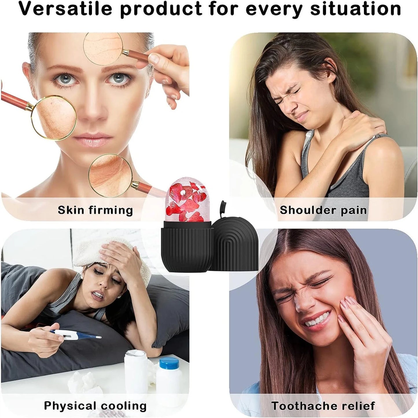 Beauty Tools Ice Face Roller Massager,Ice Roller for Face, Eyes and Neck Naturally Conditioning and Skin Care,De-Puff Eye Bags,Reduce Migraine Pain