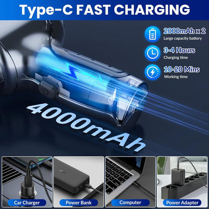Wireless Handheld Car Vacuum Cleaner,Mini Car Vacuum Cleaner,15000Pa High Power Cordless Vacuum Cleaner,3 in 1 Portable Handheld Car Vacuum for Car,Office and Home