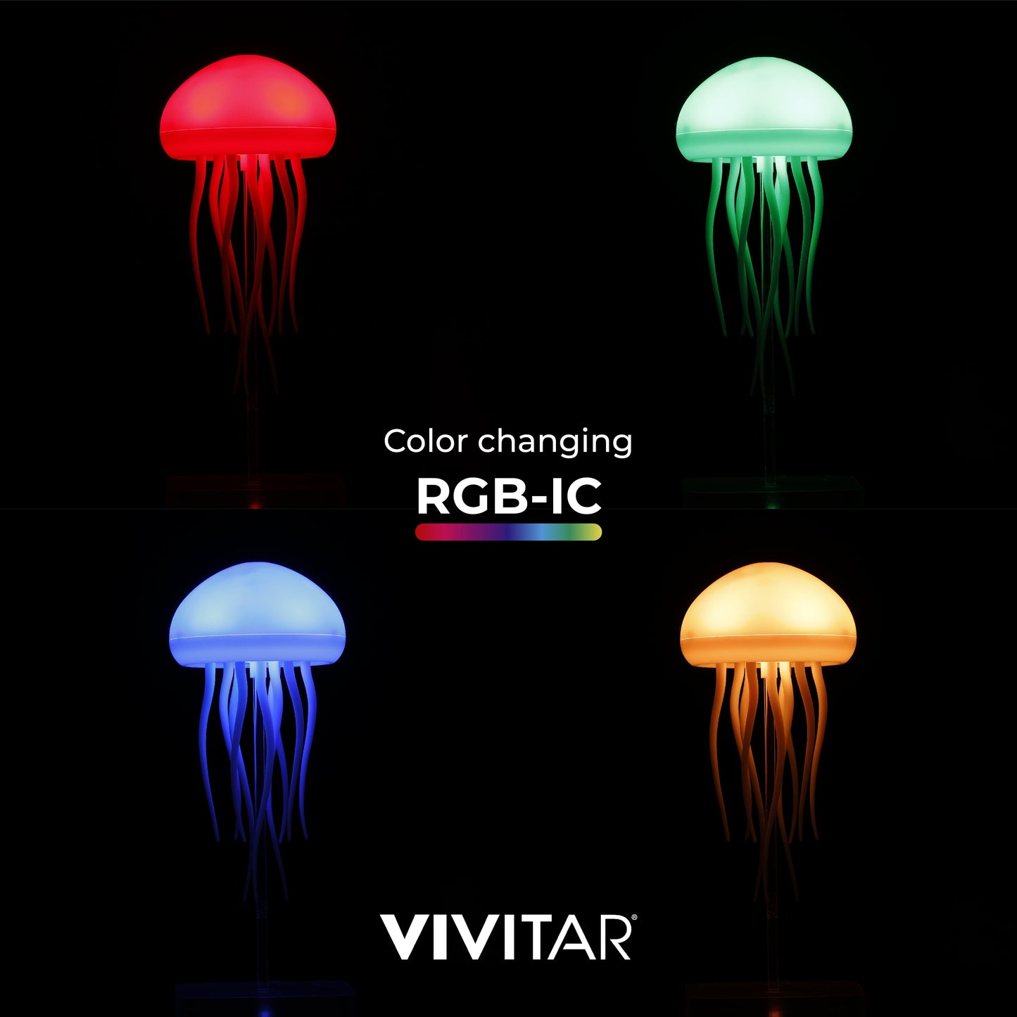 RGB Jellyfish Mood Light – Dynamic LED Ambiance for Home, Dorm, and Office