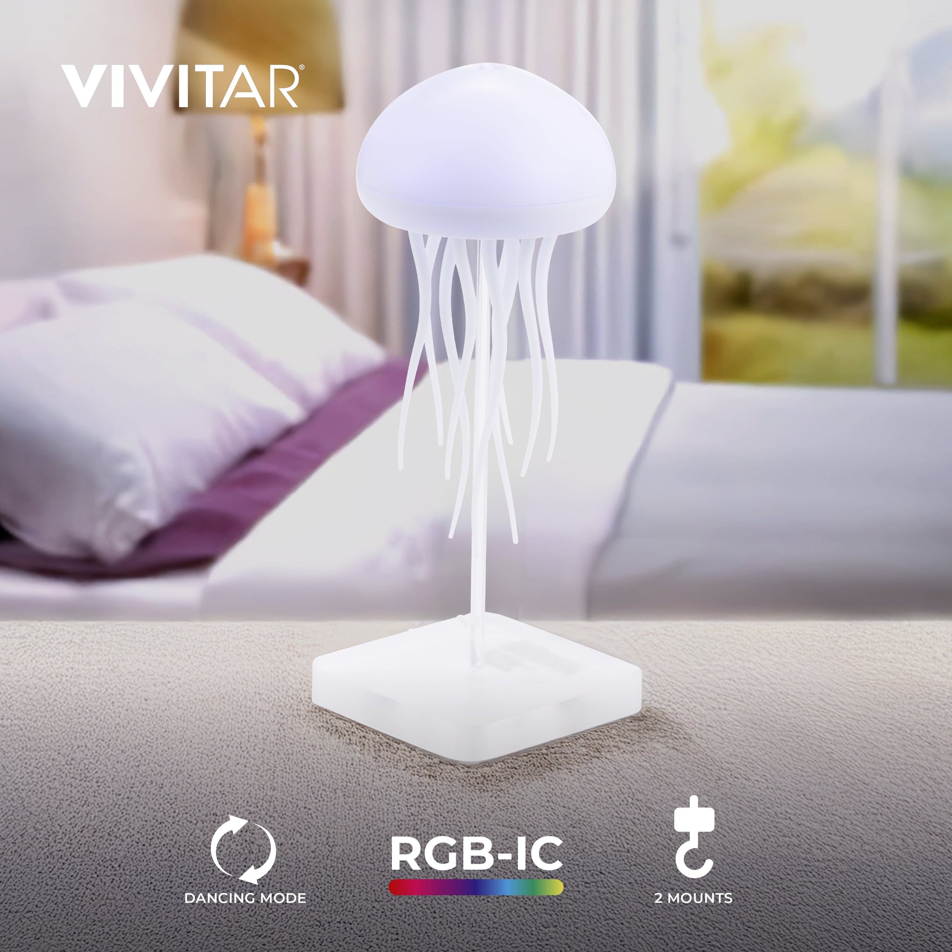 RGB Jellyfish Mood Light – Dynamic LED Ambiance for Home, Dorm, and Office